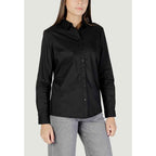 Jacqueline De Yong Black Cotton Blouse