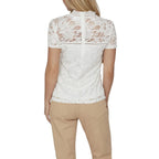 Vila Clothes Cream Polyamide T-Shirt