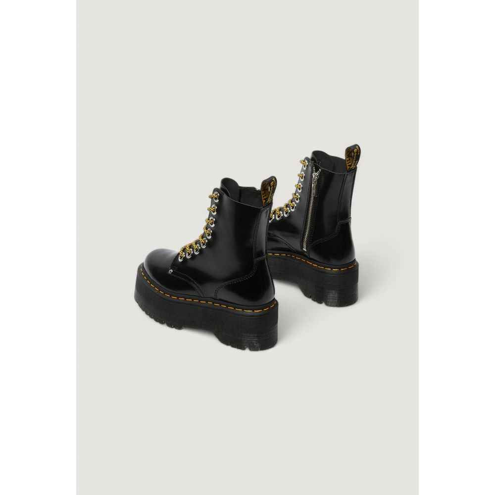 Dr. Martens Black Leather Lace-Up Boots