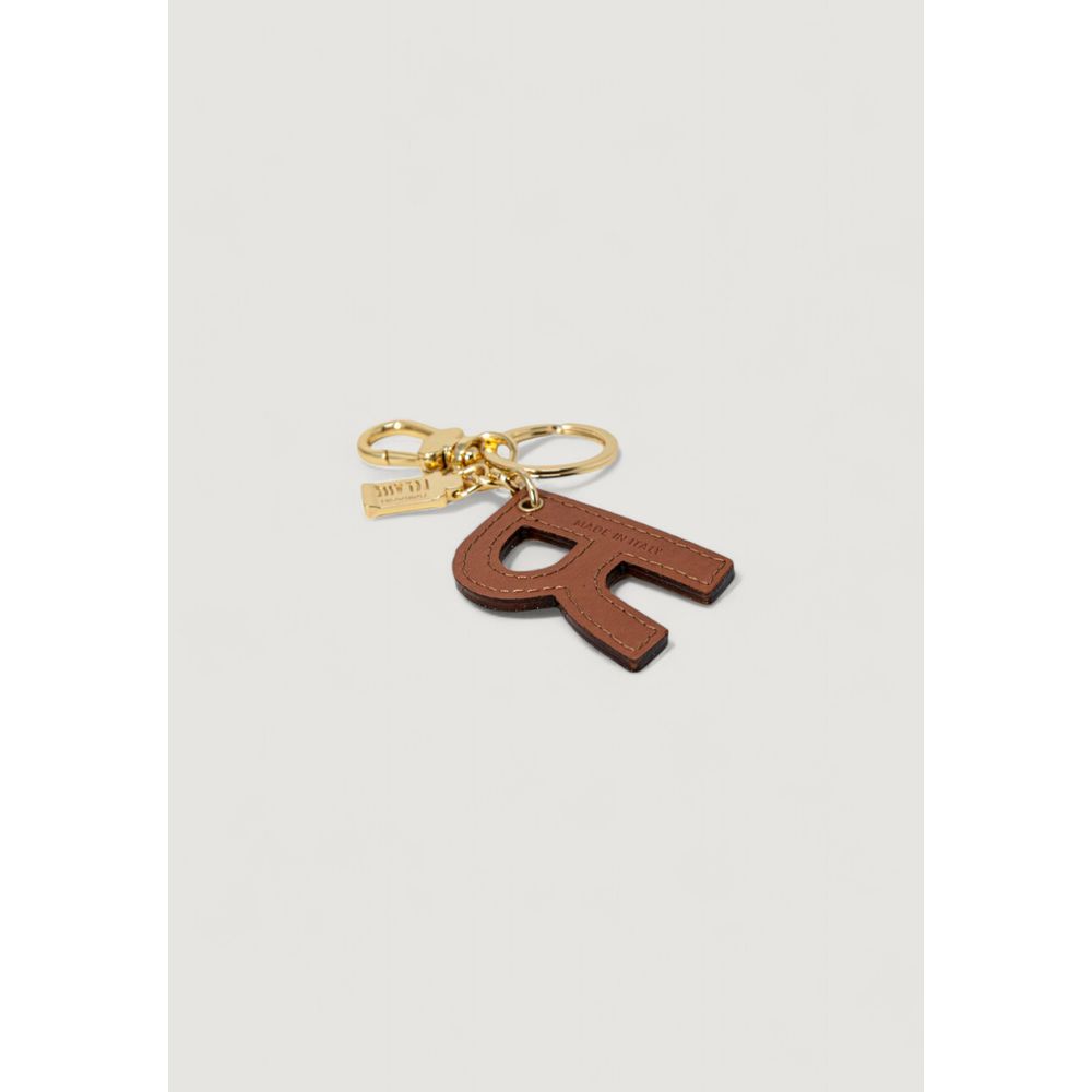 Alviero Martini Prima Classe Beige Leather Keychain