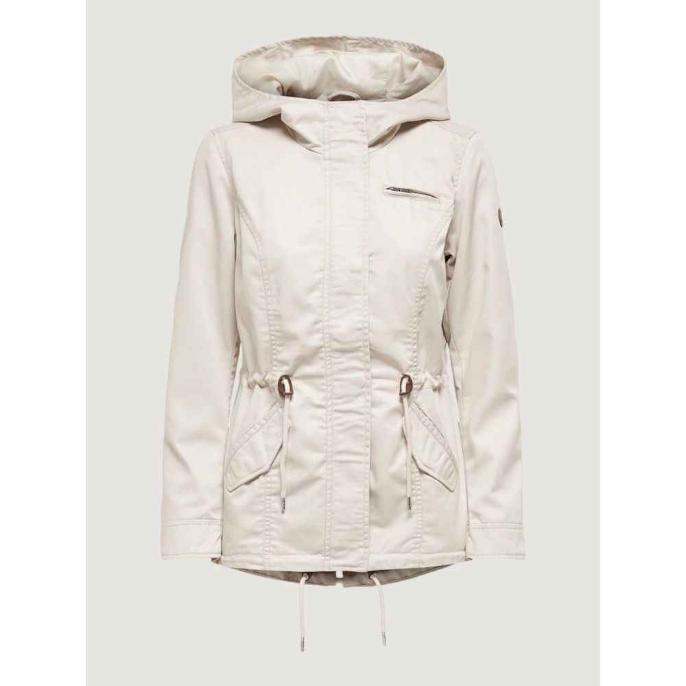 Only Beige Polyester Parka