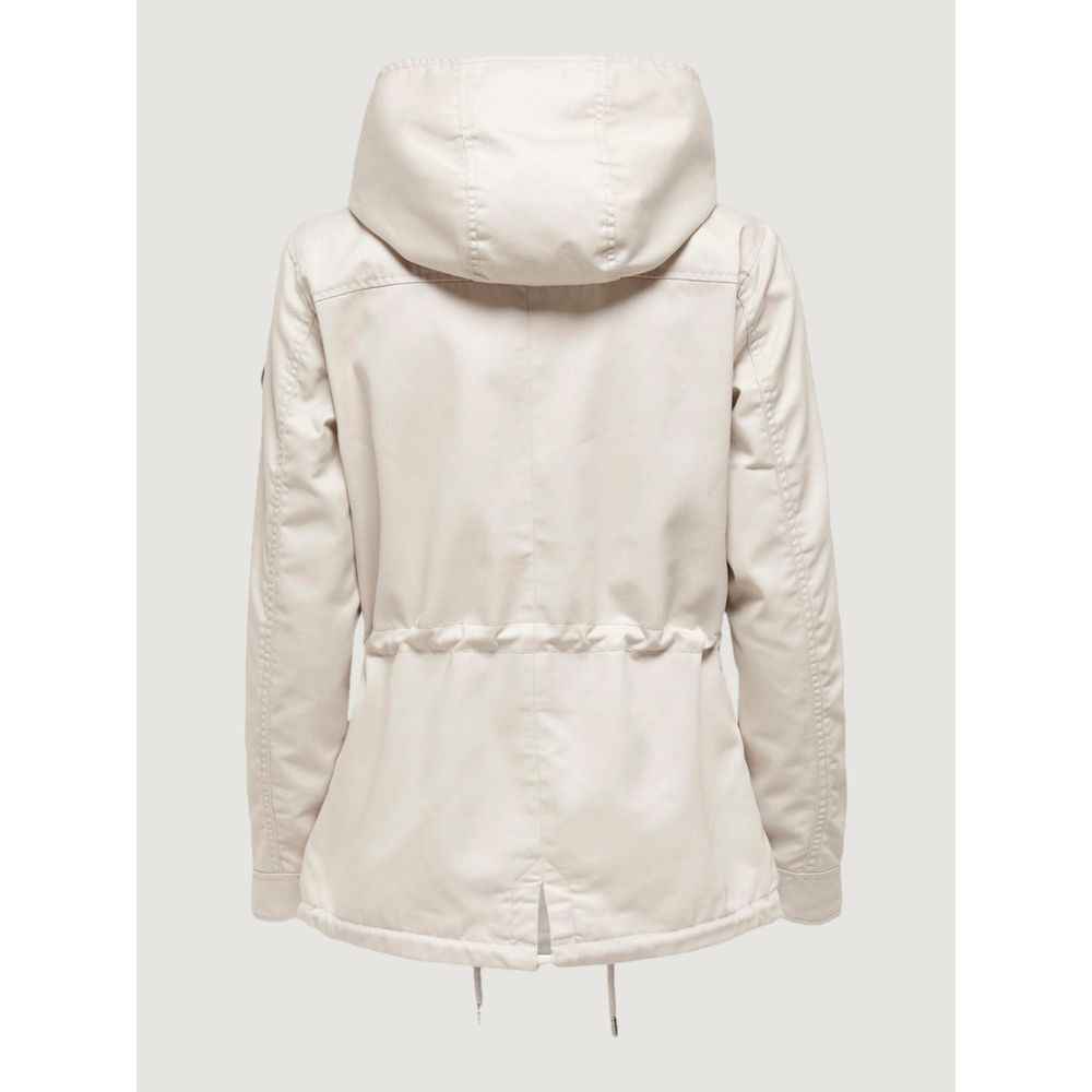 Only Beige Polyester Parka