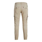 Jack Jones Beige Cotton Cargo Pants