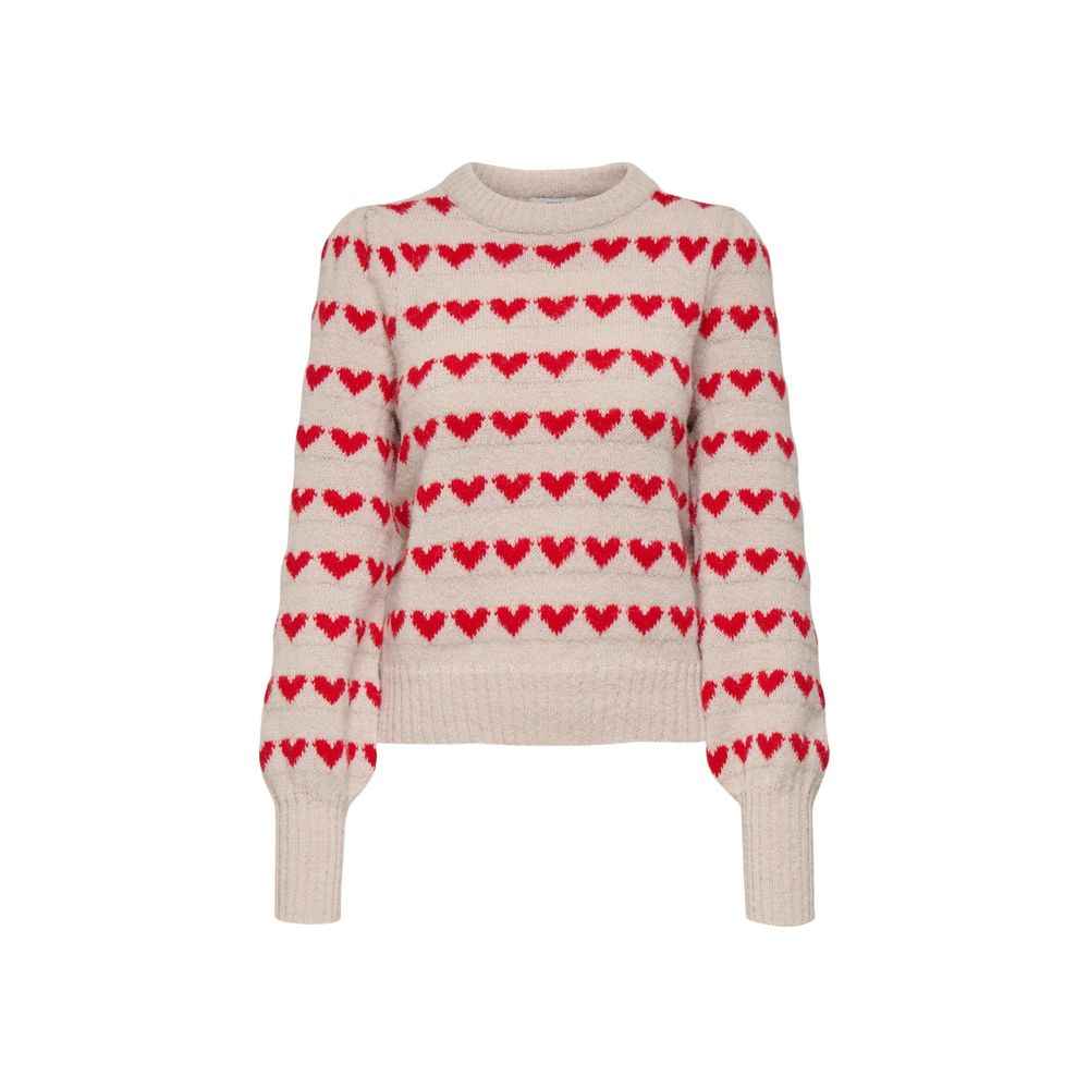 Jacqueline De Yong Beige Polyester Sweatshirt