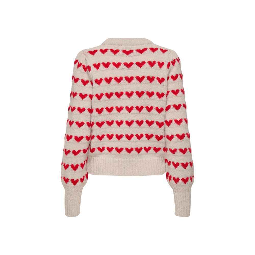 Jacqueline De Yong Beige Polyester Sweatshirt