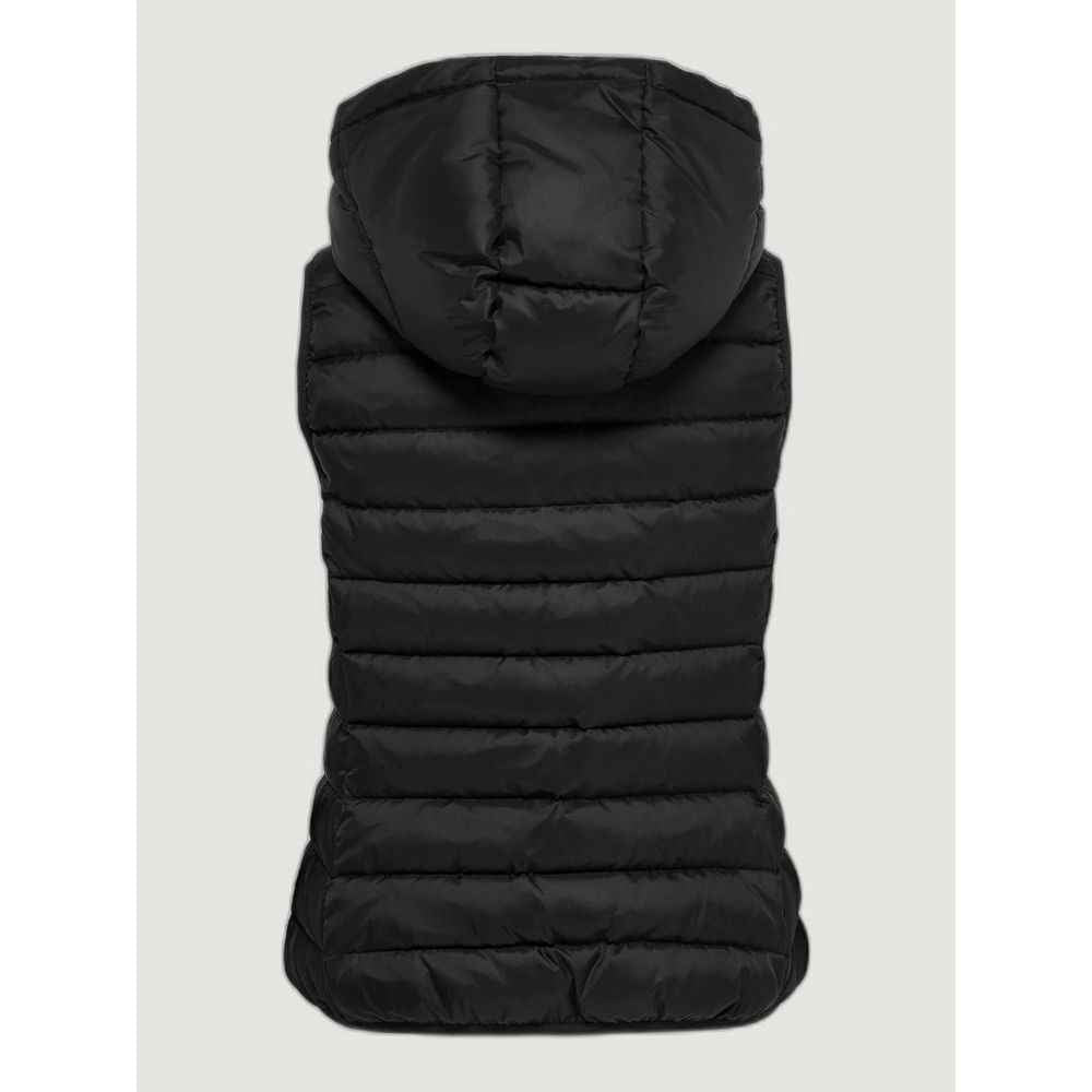 Only Black Polyester Sleveless Jacket