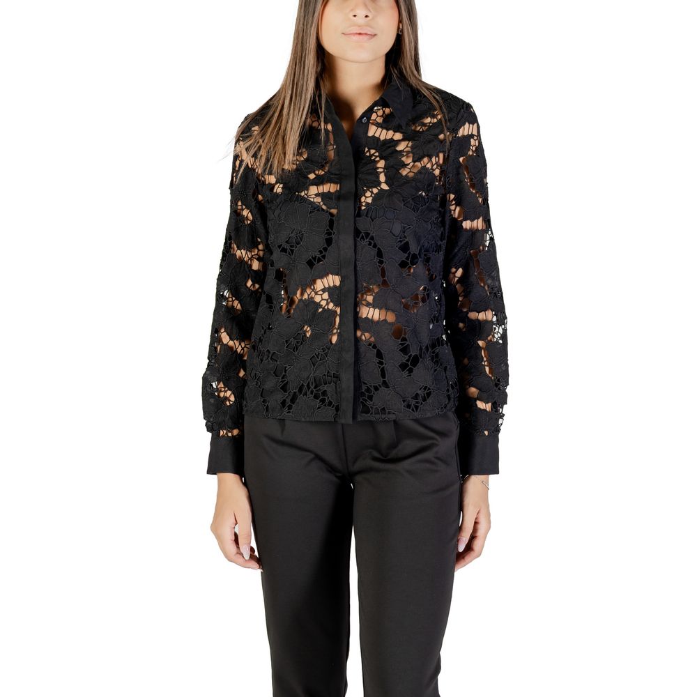 Morgan De Toi Black Polyester Blouse