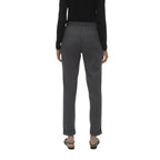 Vero Moda Gray Polyester Casual Pants