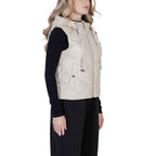 Morgan De Toi Cream Polyethylene Sleveless Jacket