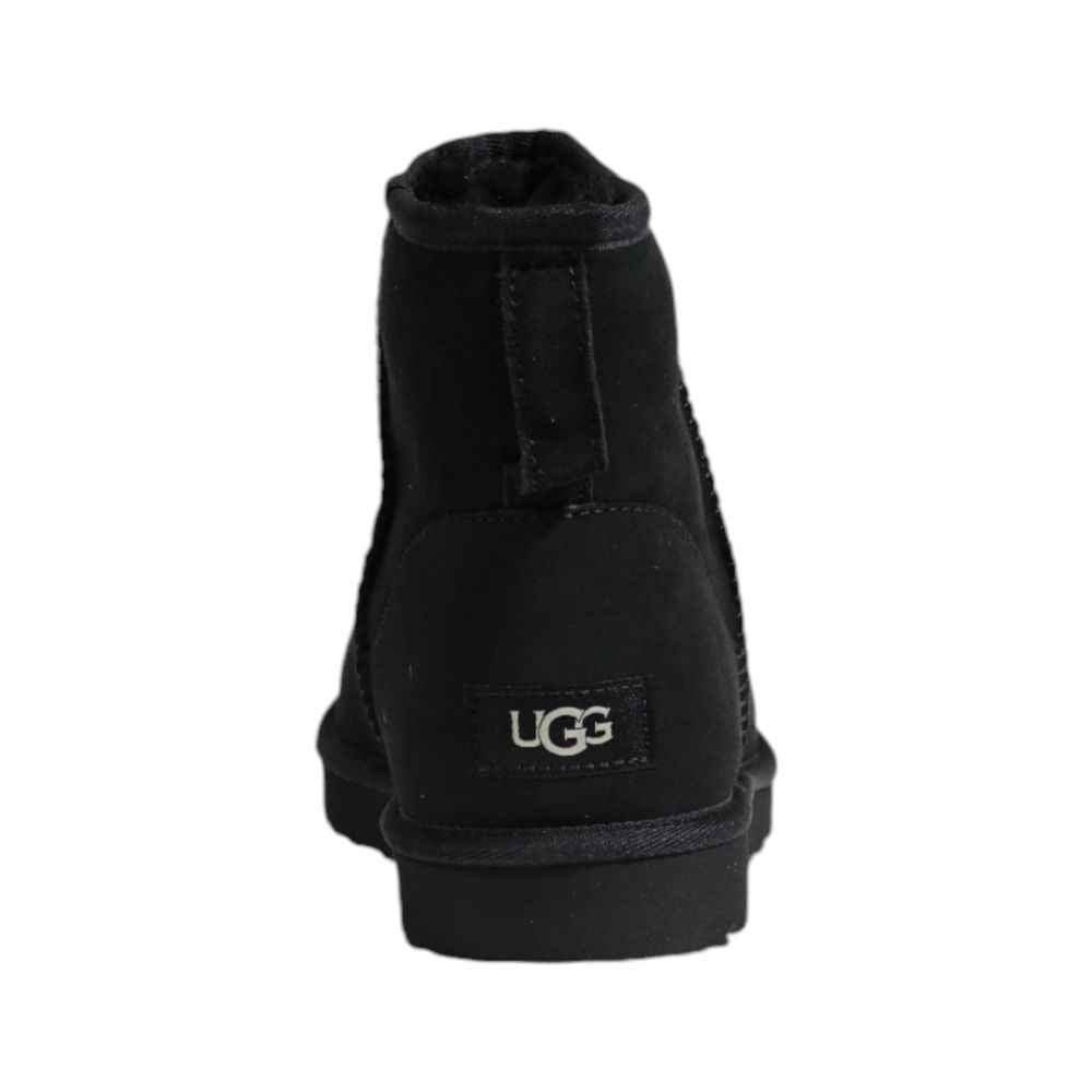 UGG Black Suede Leather Ankle Boots