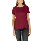 Armani Exchange Bordeaux Cotton T-Shirt