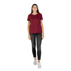 Armani Exchange Bordeaux Cotton T-Shirt