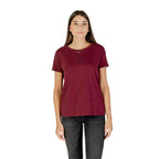 Armani Exchange Bordeaux Cotton T-Shirt