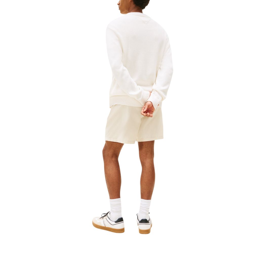 Tommy Hilfiger Jeans Cream Recycled Cotton Sweatshirt