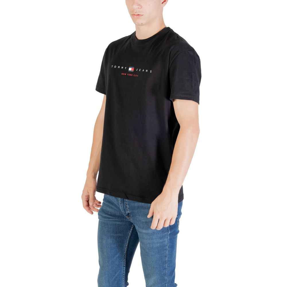 Tommy Hilfiger Jeans Black Recycled Cotton T-Shirt