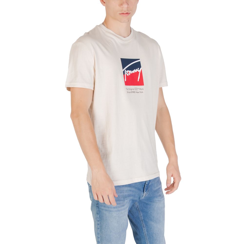 Tommy Hilfiger Jeans Beige Recycled Cotton T-Shirt