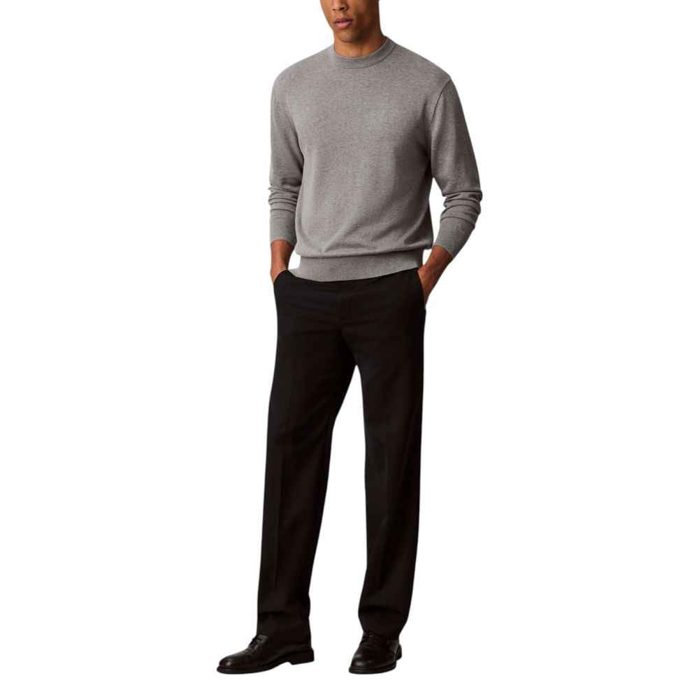 Calvin Klein Jeans Gray Cotton Sweatshirt
