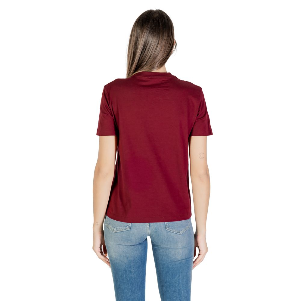 Calvin Klein Jeans Bordeaux Cotton T-Shirt
