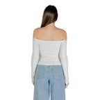 Tommy Hilfiger Jeans Cream Recycled Cotton Long Sleeve T-Shirt