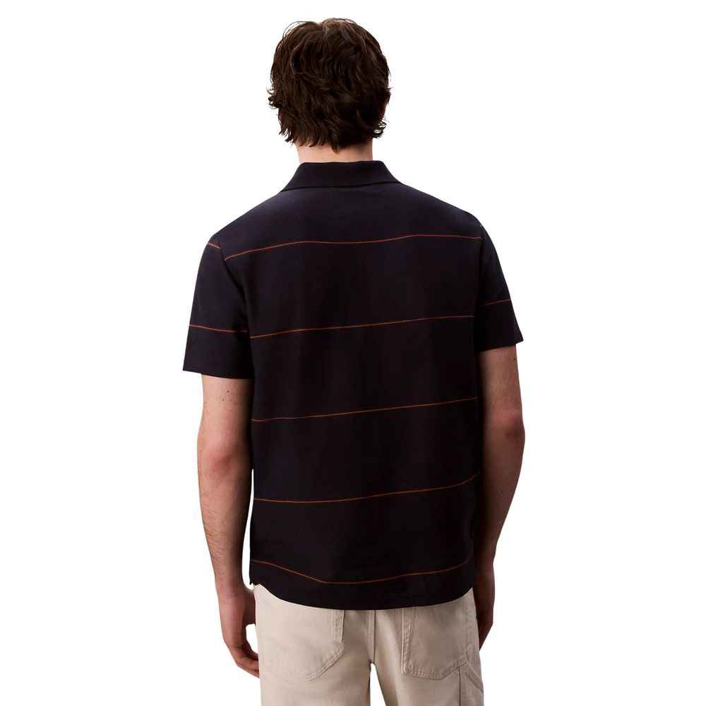 Calvin Klein Jeans Blue Cotton Polo Shirt
