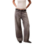 Calvin Klein Jeans Gray Cotton Boyfriend Jeans