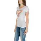 Guess White Cotton T-Shirt