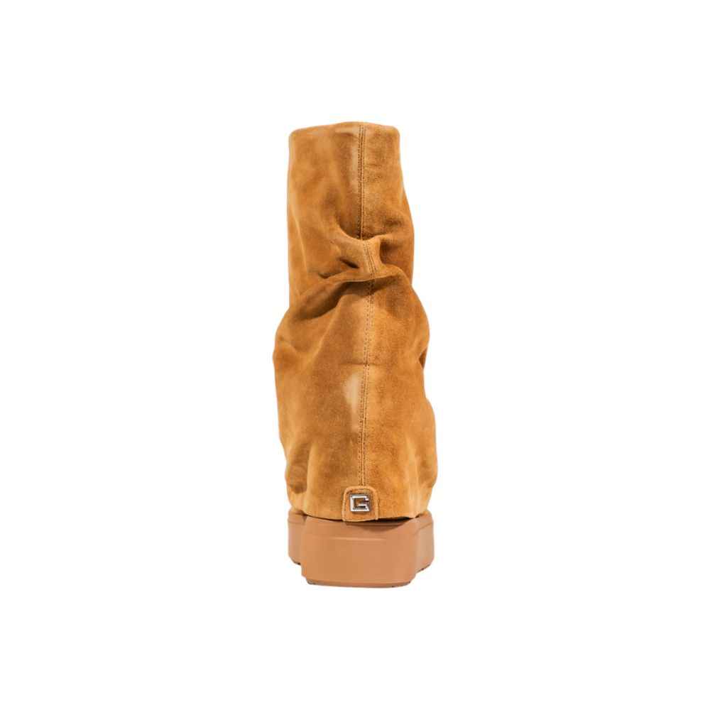 Guess Beige Suede Leather Ankle Boots