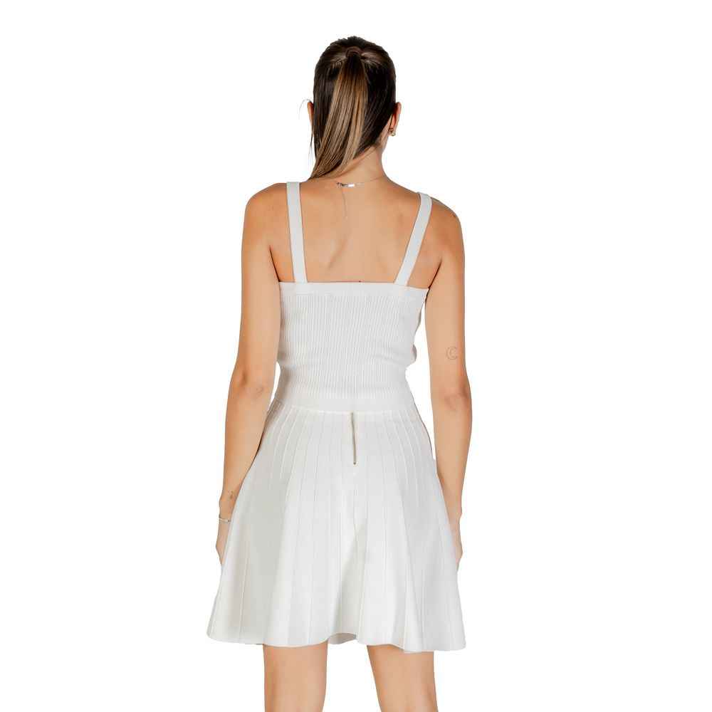 Guess Cream Viscose Tank Tops