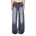 Armani Exchange Gray Cotton Relaxed Fit Jeans
