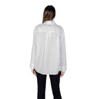 Armani Exchange White Cotton Blouse