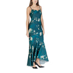 Rinascimento Bicolor Polyester Long Dress