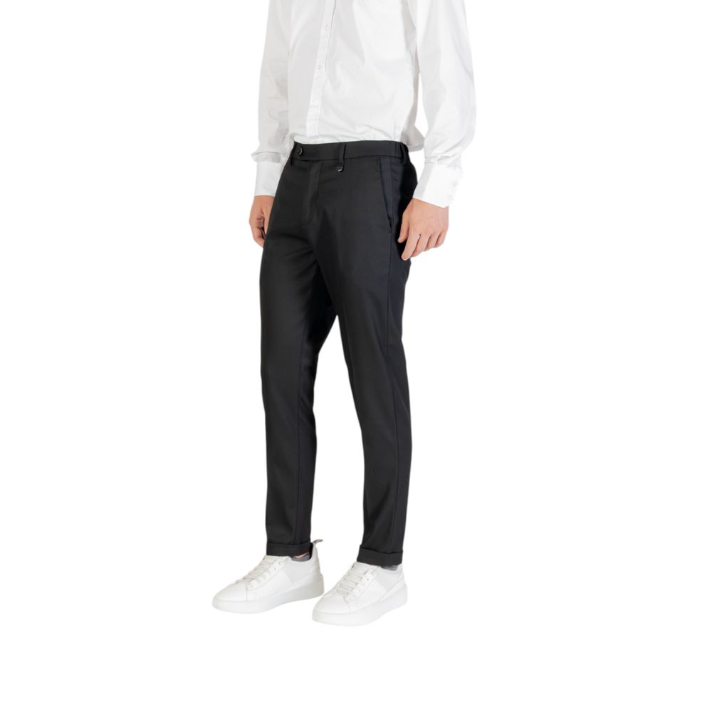 Antony Morato Black Polyester Skinny Pants