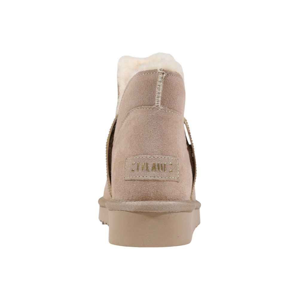 Alviero Martini Prima Classe Beige Leather Ankle Boots