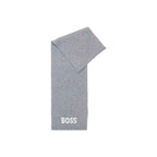 Hugo Boss Gray Polyacrylic Scarf