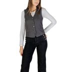 Only Gray Polyester Waistcoat