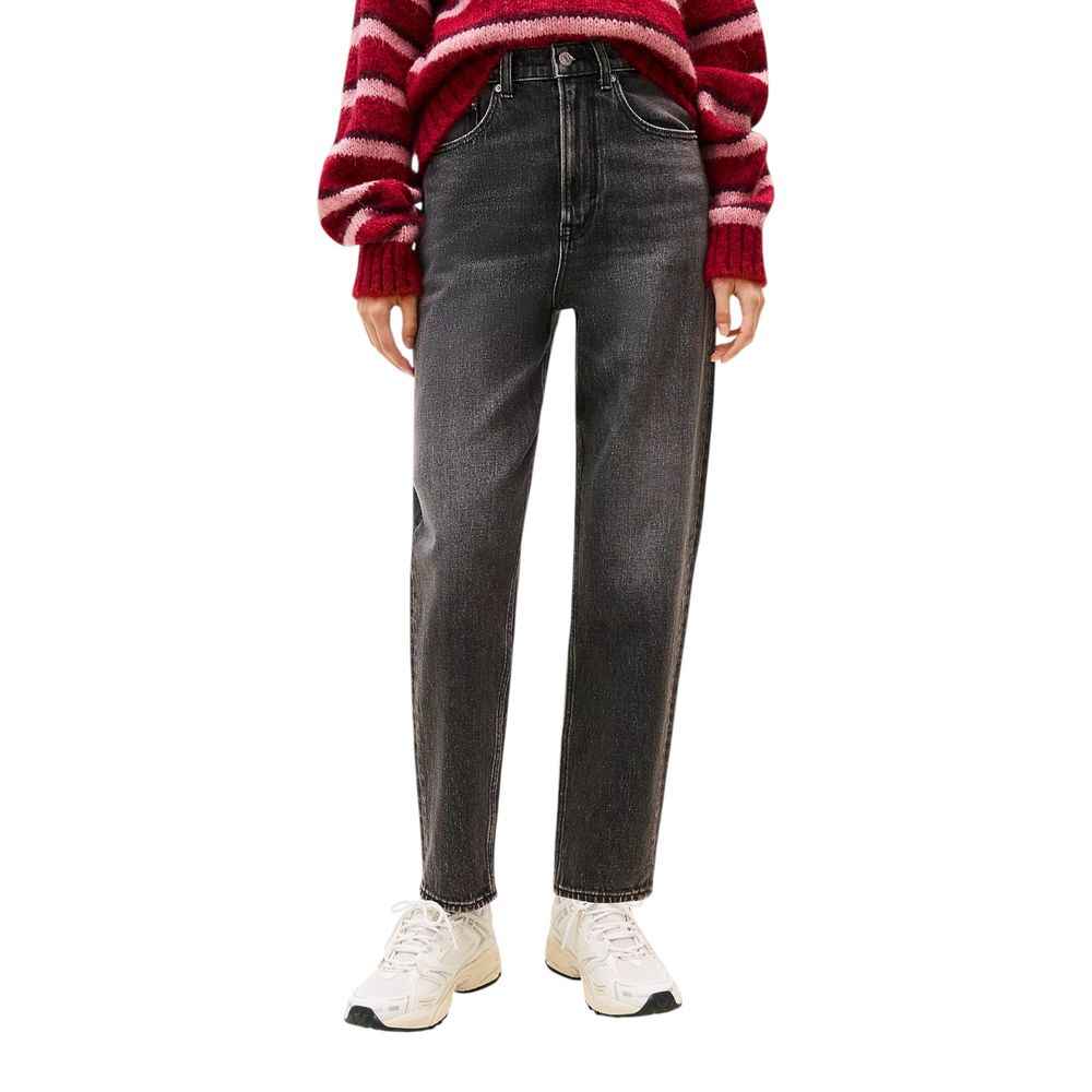 Tommy Hilfiger Jeans Black Recycled Cotton Mom Jeans