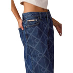 Calvin Klein Jeans Blue Cotton Boyfriend Jeans