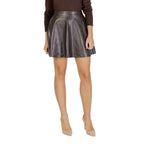 Only Brown Recycled Polyester Mini Skirt