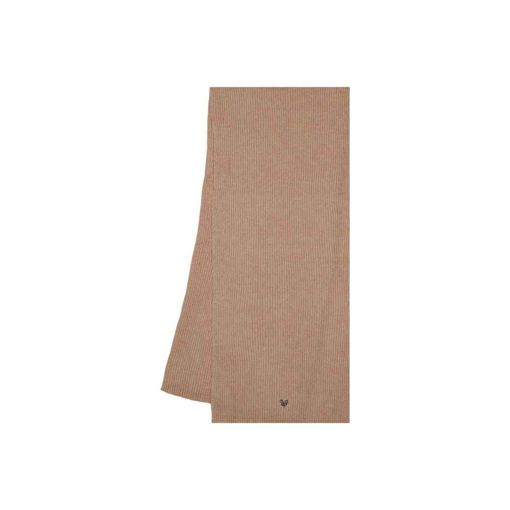 Pieces Beige Recycled Polyester Scarf