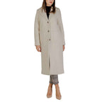 ICHI Cream Wool Coat