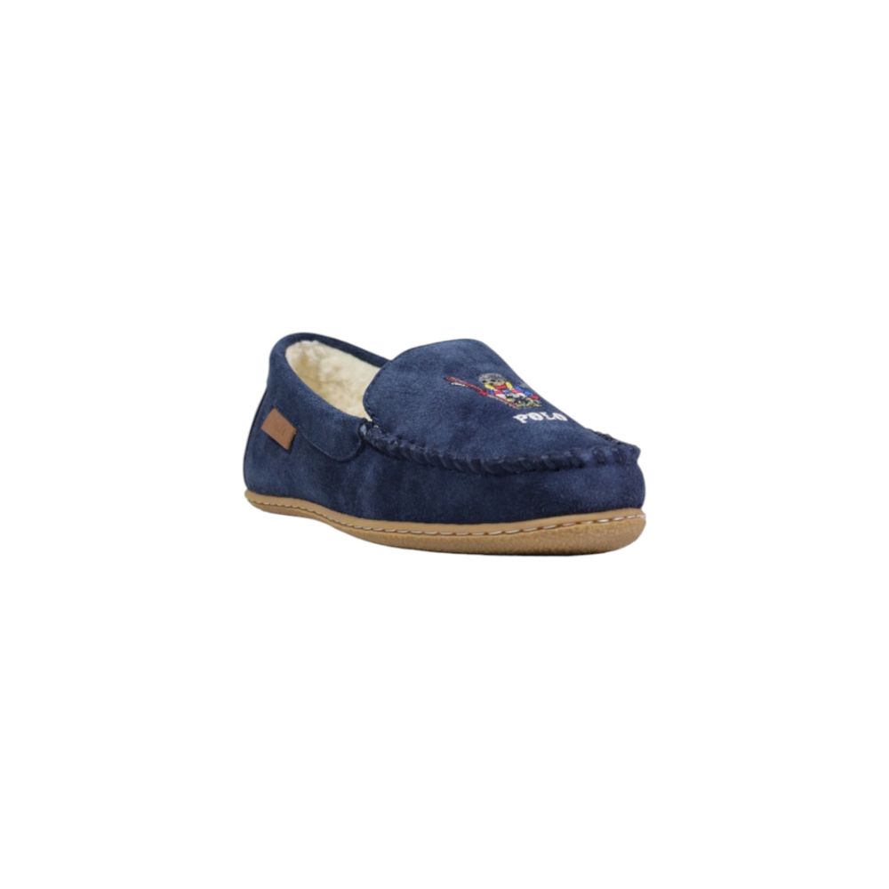 Ralph Lauren Blue Suede Leather Slippers