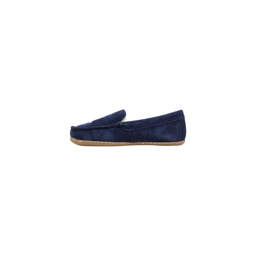 Ralph Lauren Blue Suede Leather Slippers