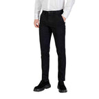 Borghese Black Cotton Skinny Pants