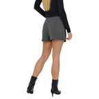 Jacqueline De Yong Gray Polyester Shorts