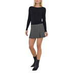 Jacqueline De Yong Gray Polyester Shorts