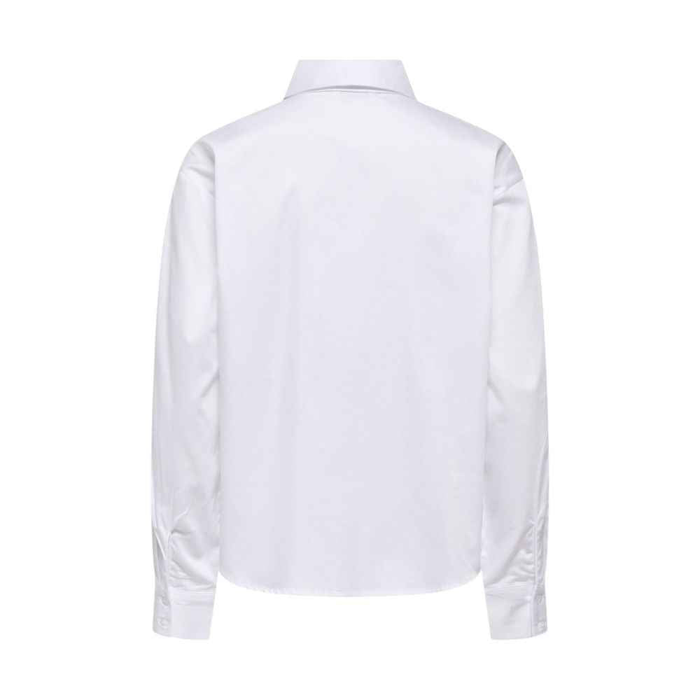 Jacqueline De Yong White Cotton Blouse