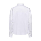 Jacqueline De Yong White Cotton Blouse