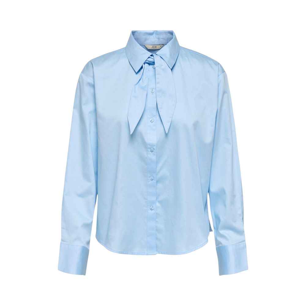 Jacqueline De Yong Blue Cotton Blouse