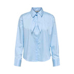 Jacqueline De Yong Blue Cotton Blouse