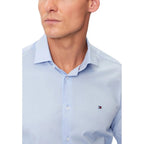 Tommy Hilfiger Blue Organic Cotton Dress Shirt